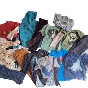 Tea Collection Boy 3 3T Clothing Lot Pants Tees 15 Pieces Bear Yeti Fox Sushi